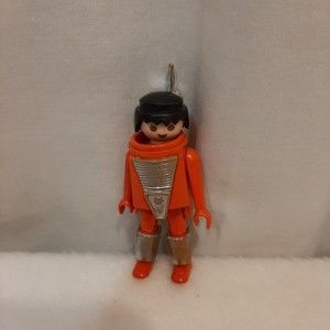 Vintage Play Mobil Geobra Spacesuit Orange Figure 1974 NO HAT